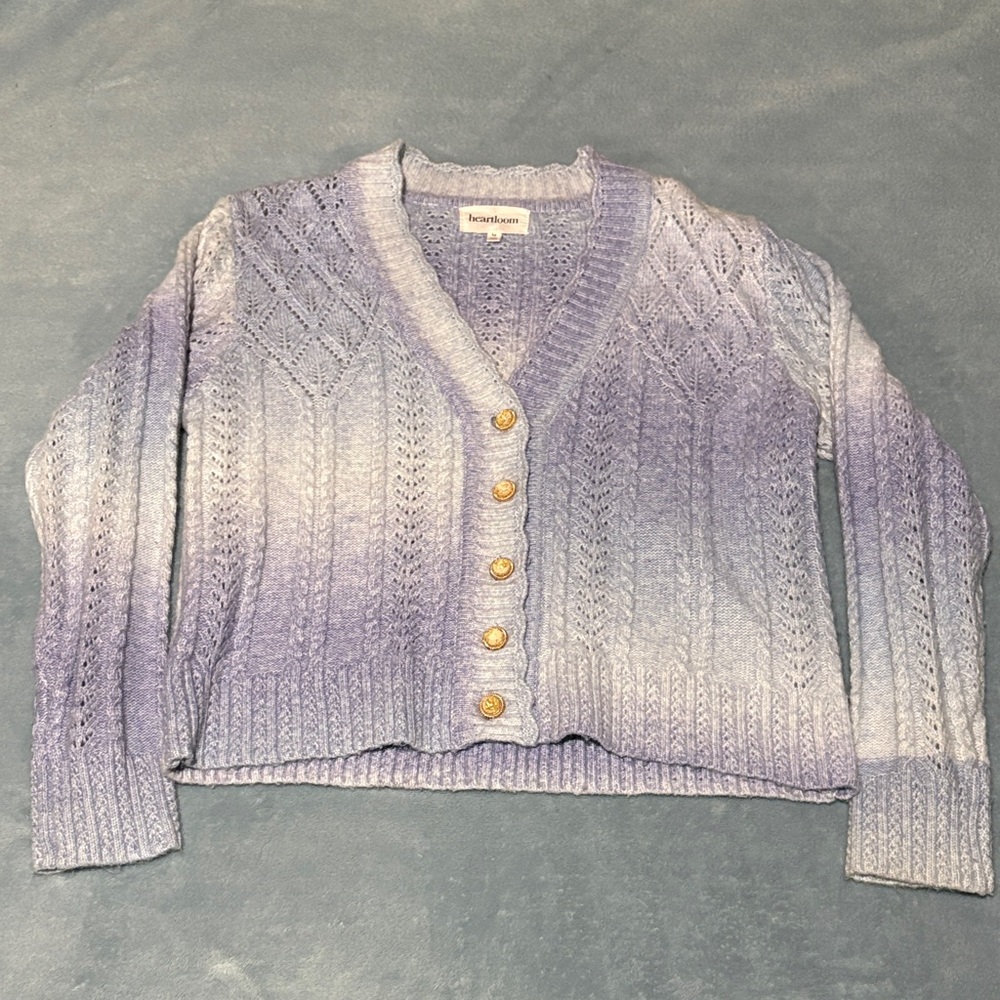 American Eagle Outfitters Lavender Ombre Cardigan